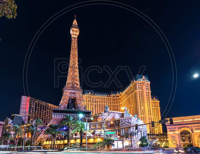 Replica Of The Eiffel Tower In Las Vegas, United States