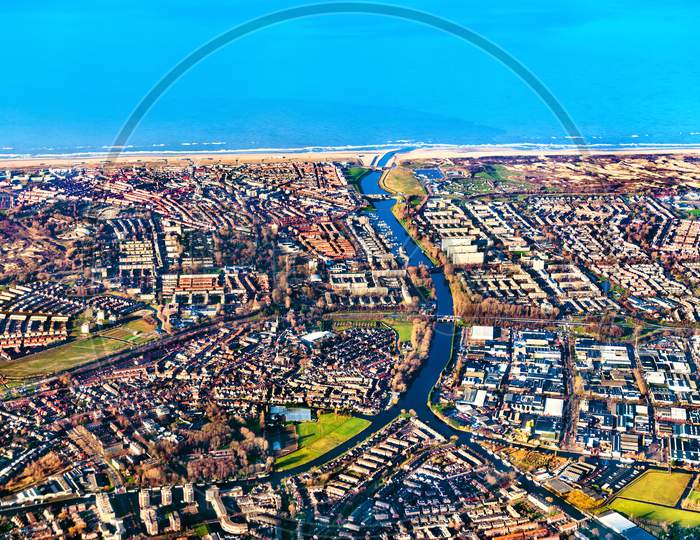 Image Of Aerial View Of Katwijk Town In The Netherlands UI745611 Picxy