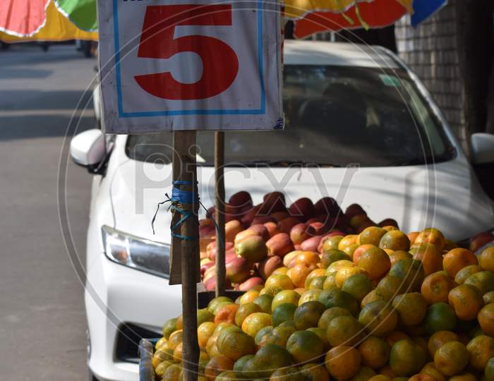 Fruit Vendor Stall  on Road Sides