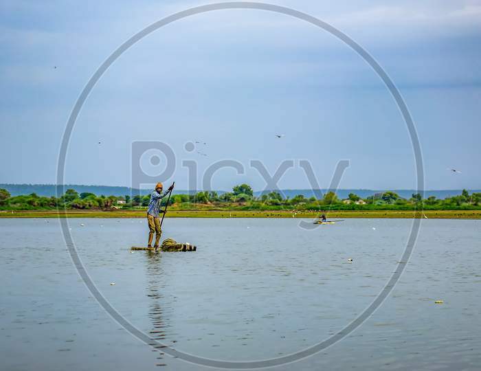 A solo fishermen