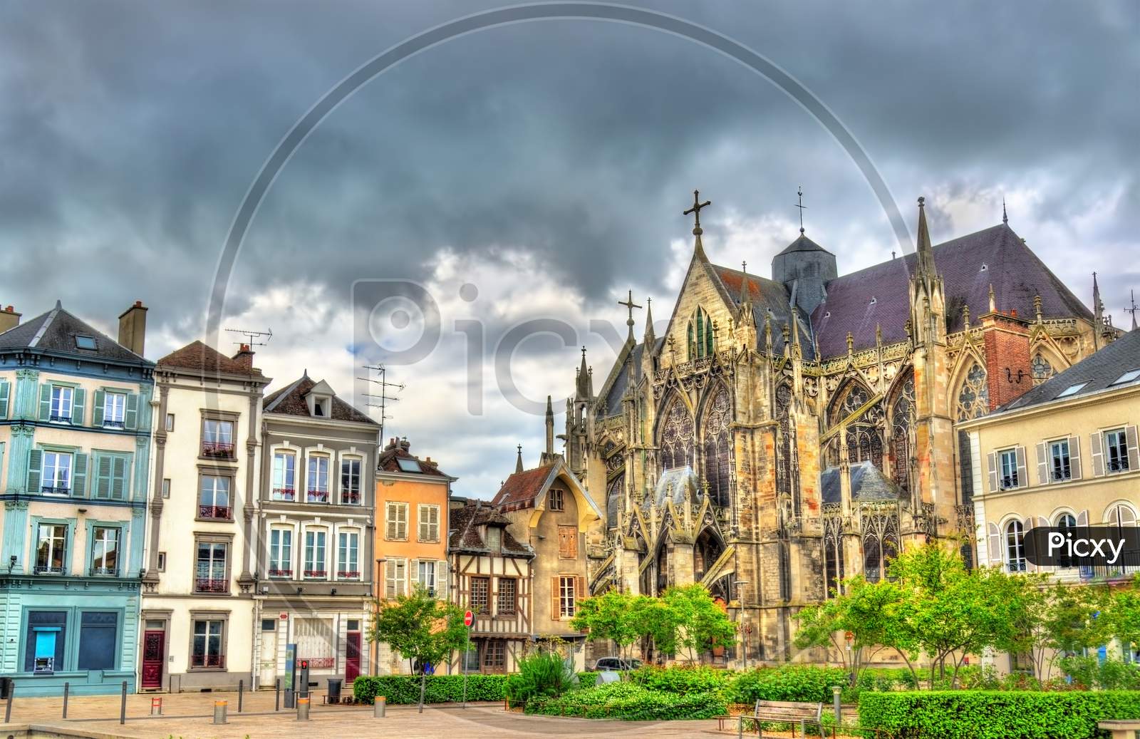 Gothic Basilica Saint Urbain Of Troyes In France