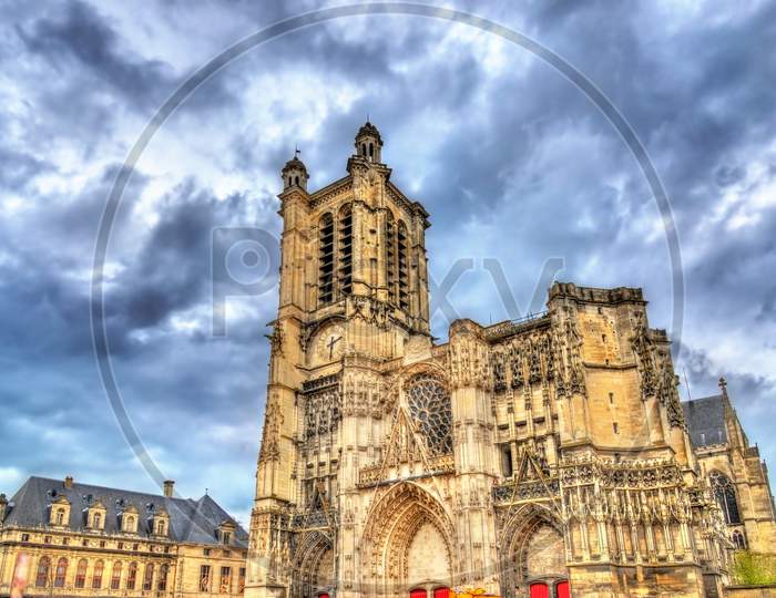 Saint Peter And Saint Paul Cathedral Of Troyes In France