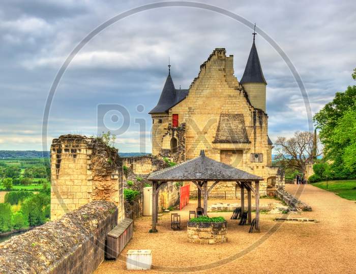 Chateau De Chinon In The Loire Valley - France