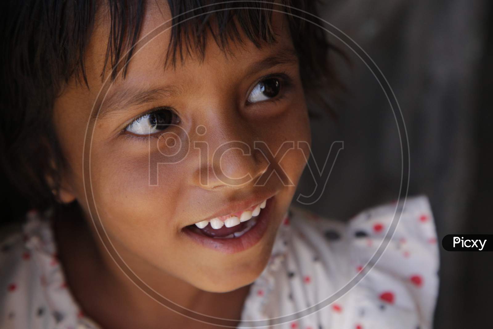 Portrait of Rajasthani Child Smiling