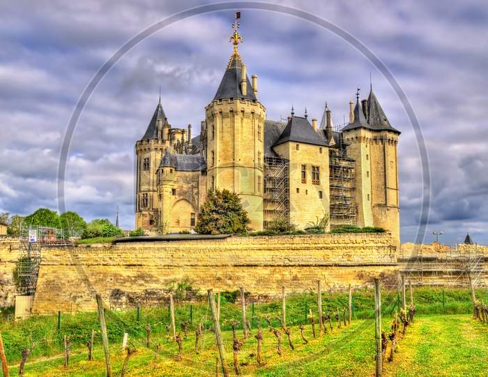 Chateau De Saumur In The Loire Valley, France
