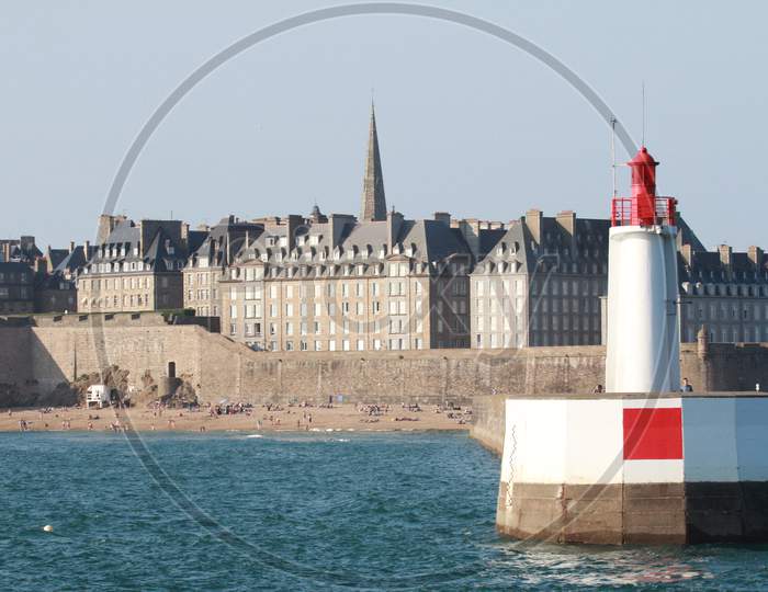 View of Walled City of Saint Malo