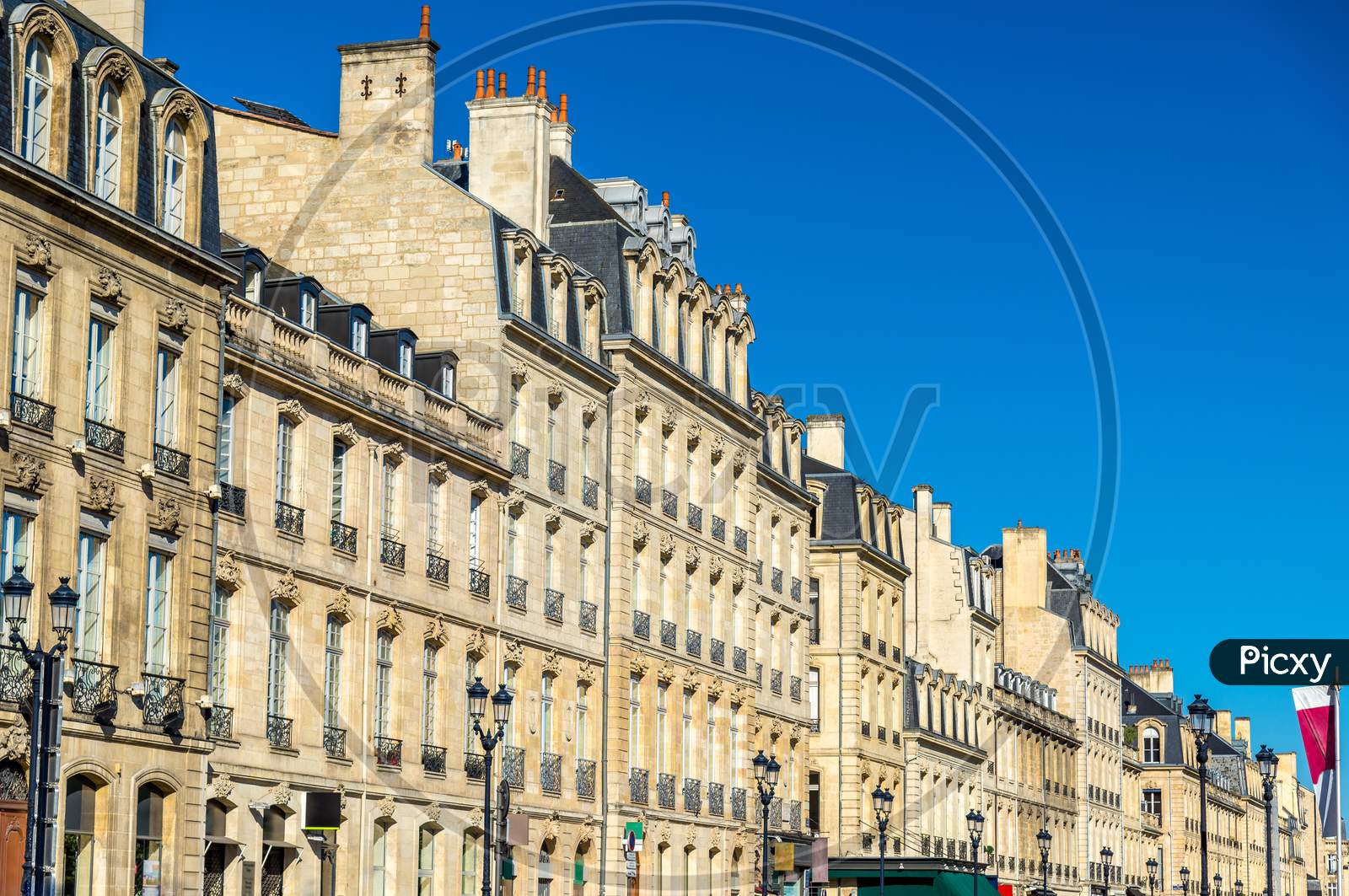 Buildings In The Historic Centre Of Bordeaux, France