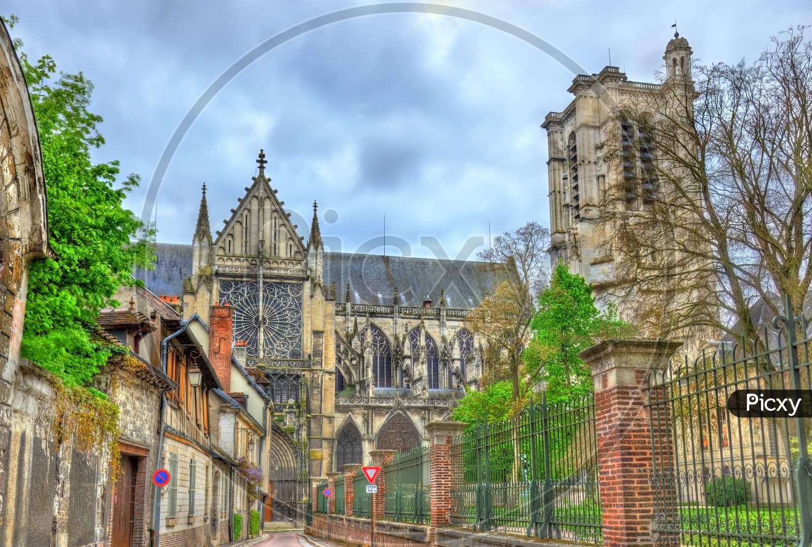 Saint Peter And Saint Paul Cathedral Of Troyes In France