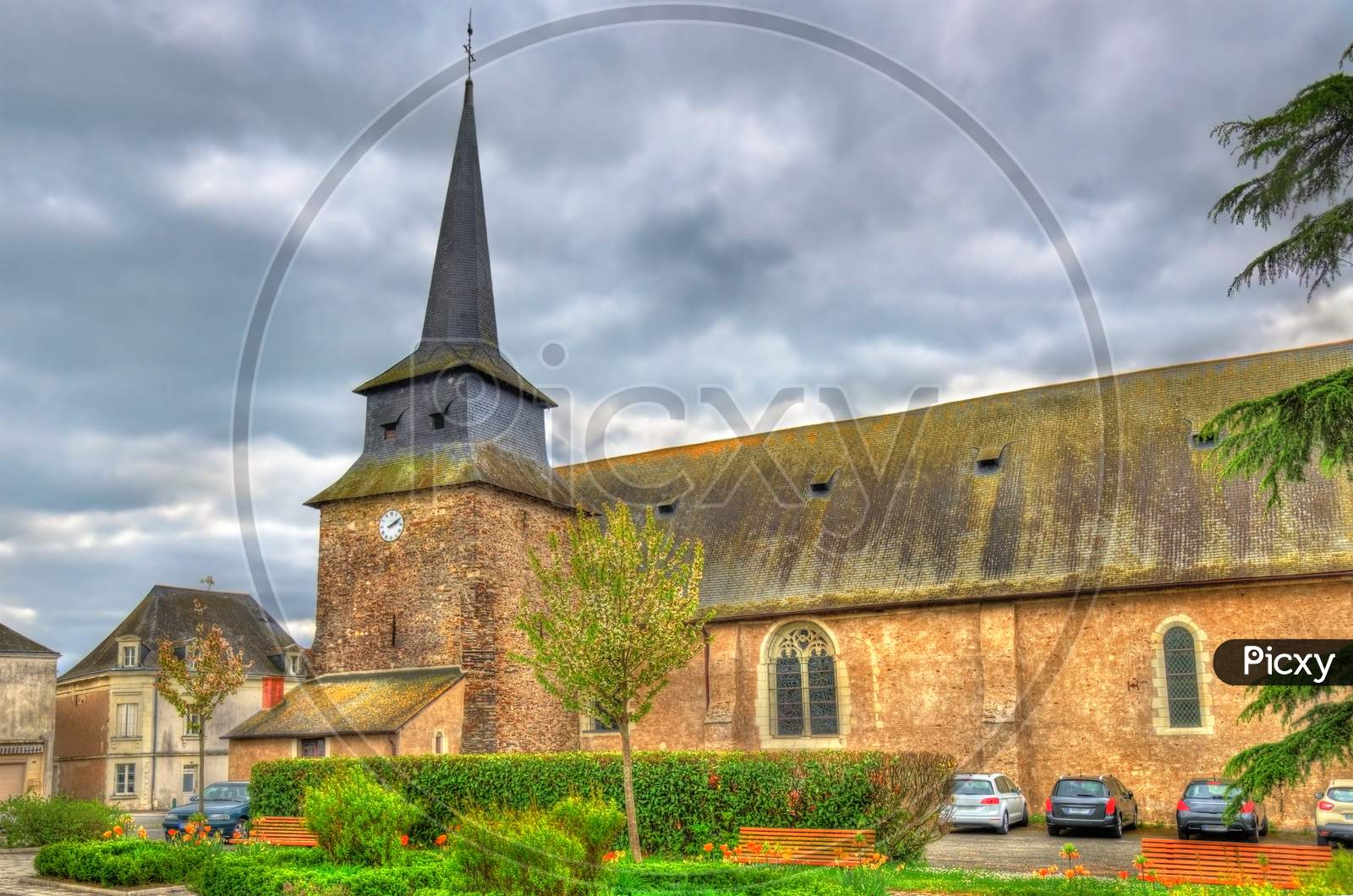 Saint Pierre Church In Champtoce-Sur-Loire, France