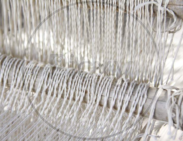 Threads after weaving