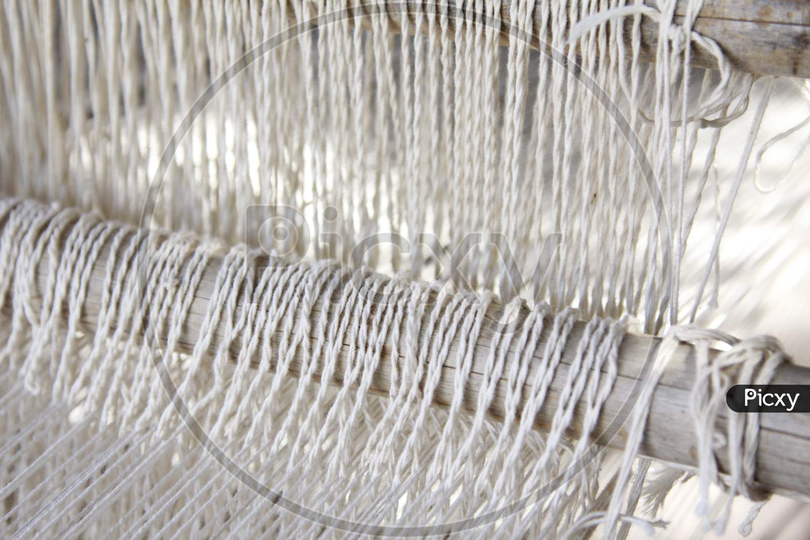 Threads after weaving