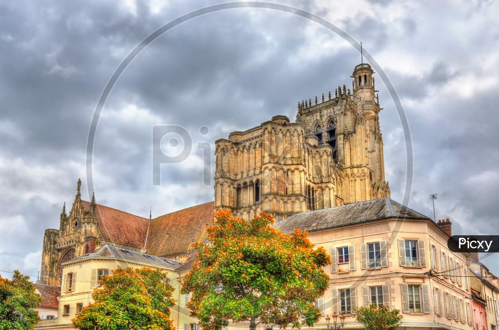 Saint Etienne Cathedral In Sens - France