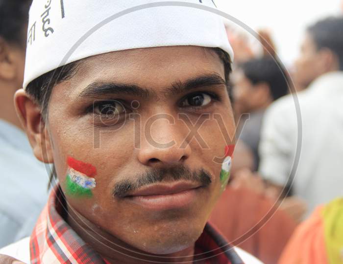 Anna Hazare supporter, India