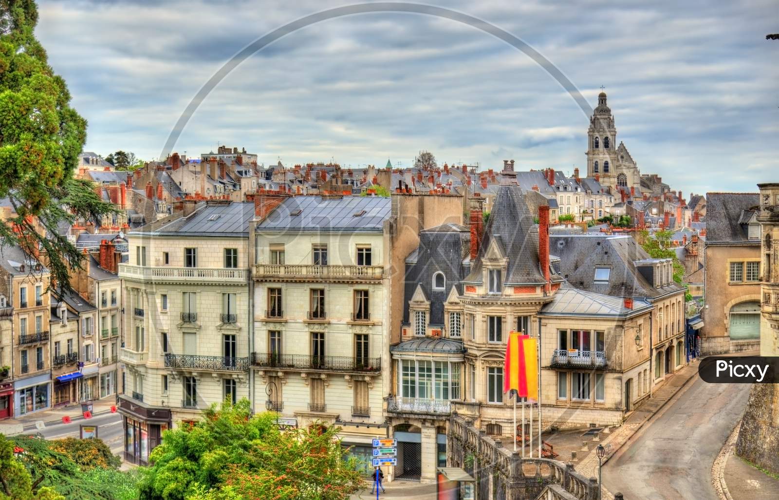 View Of The Old Town Of Blois - France