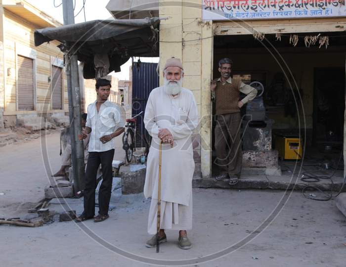 Portrait of Rajasthani Old Man