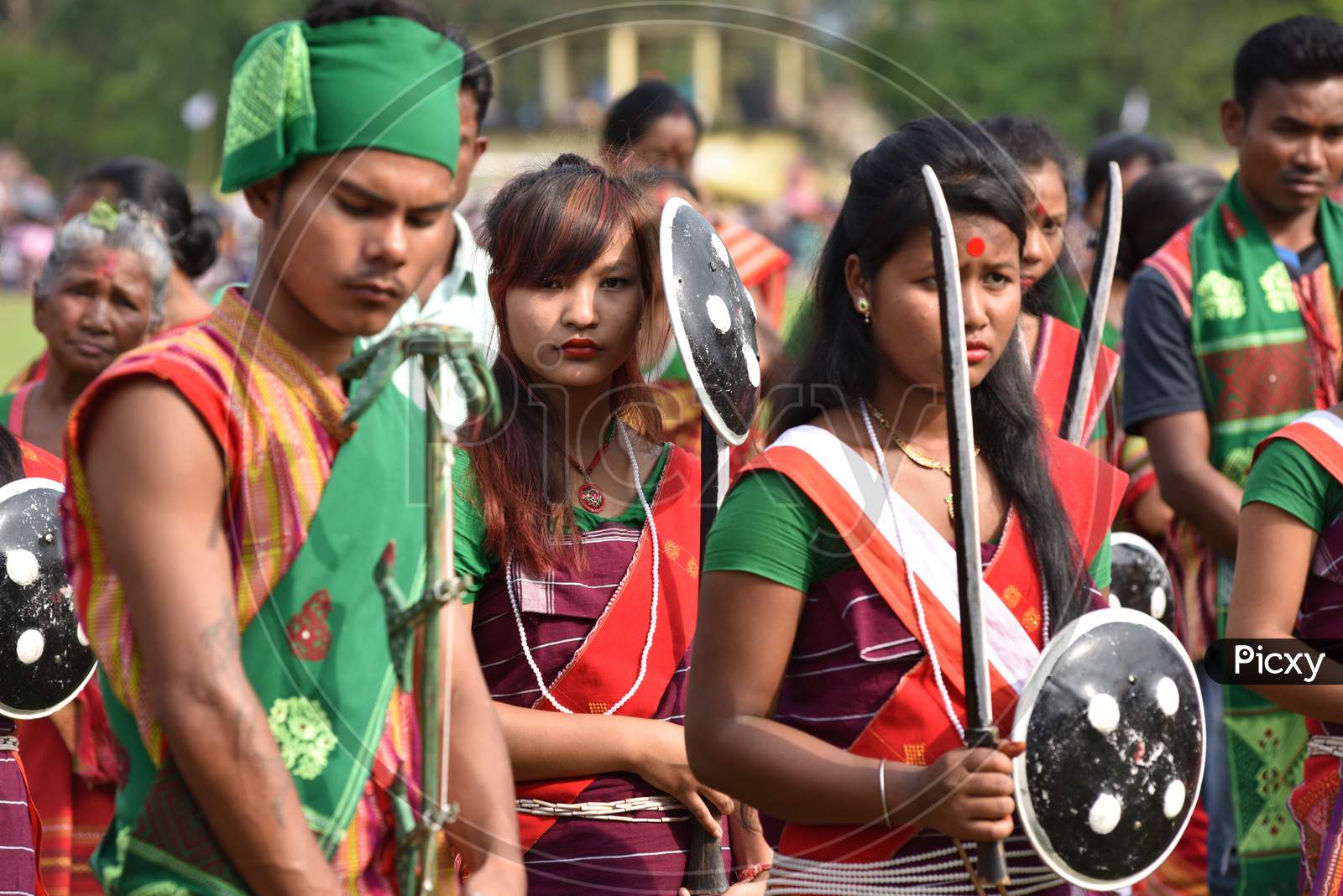 Image of Assam Tribal People Celebrating Suwori Festival With Bihu ...