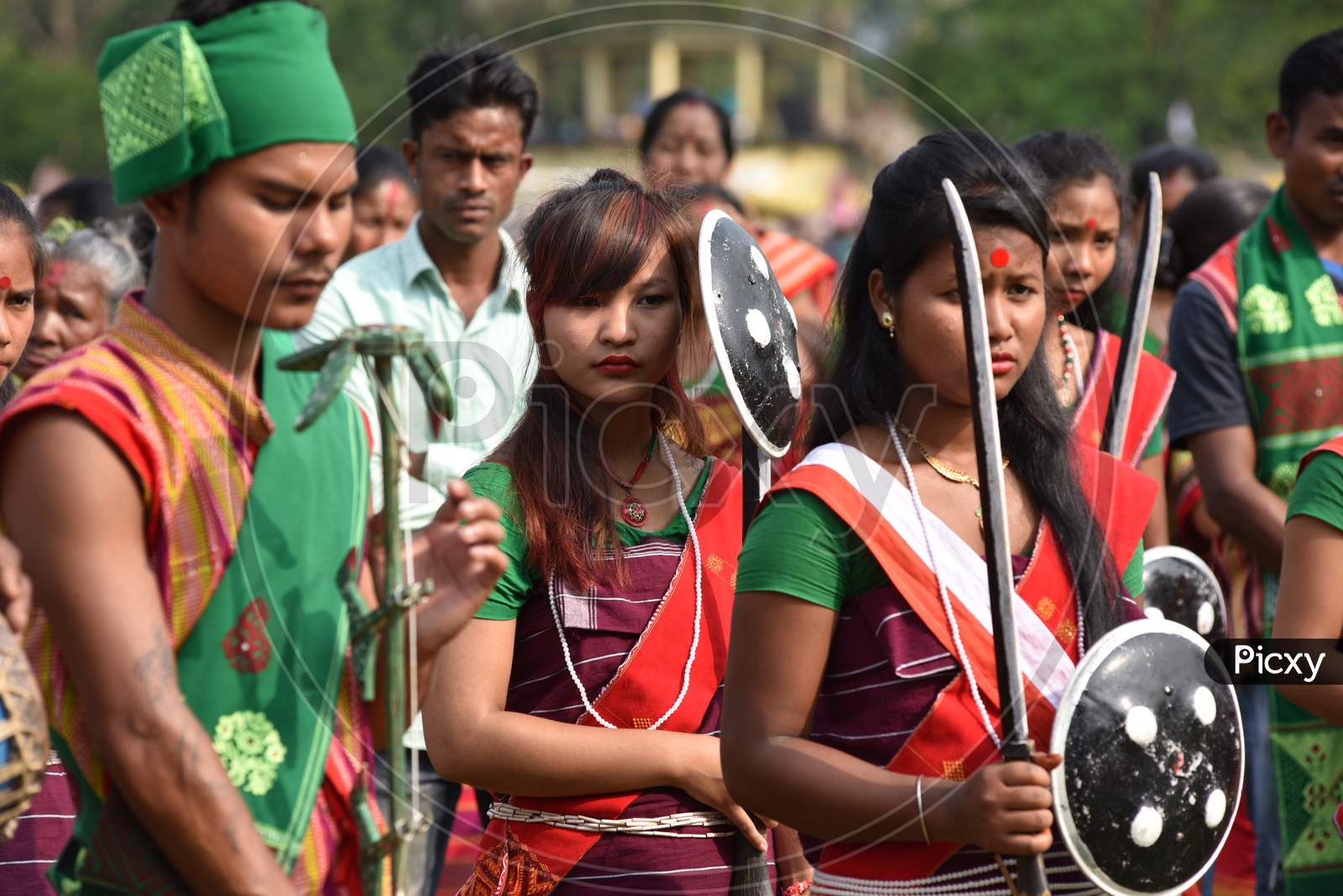 Image Of Assam Tribal People Celebrating Suwori Festival With Bihu ...