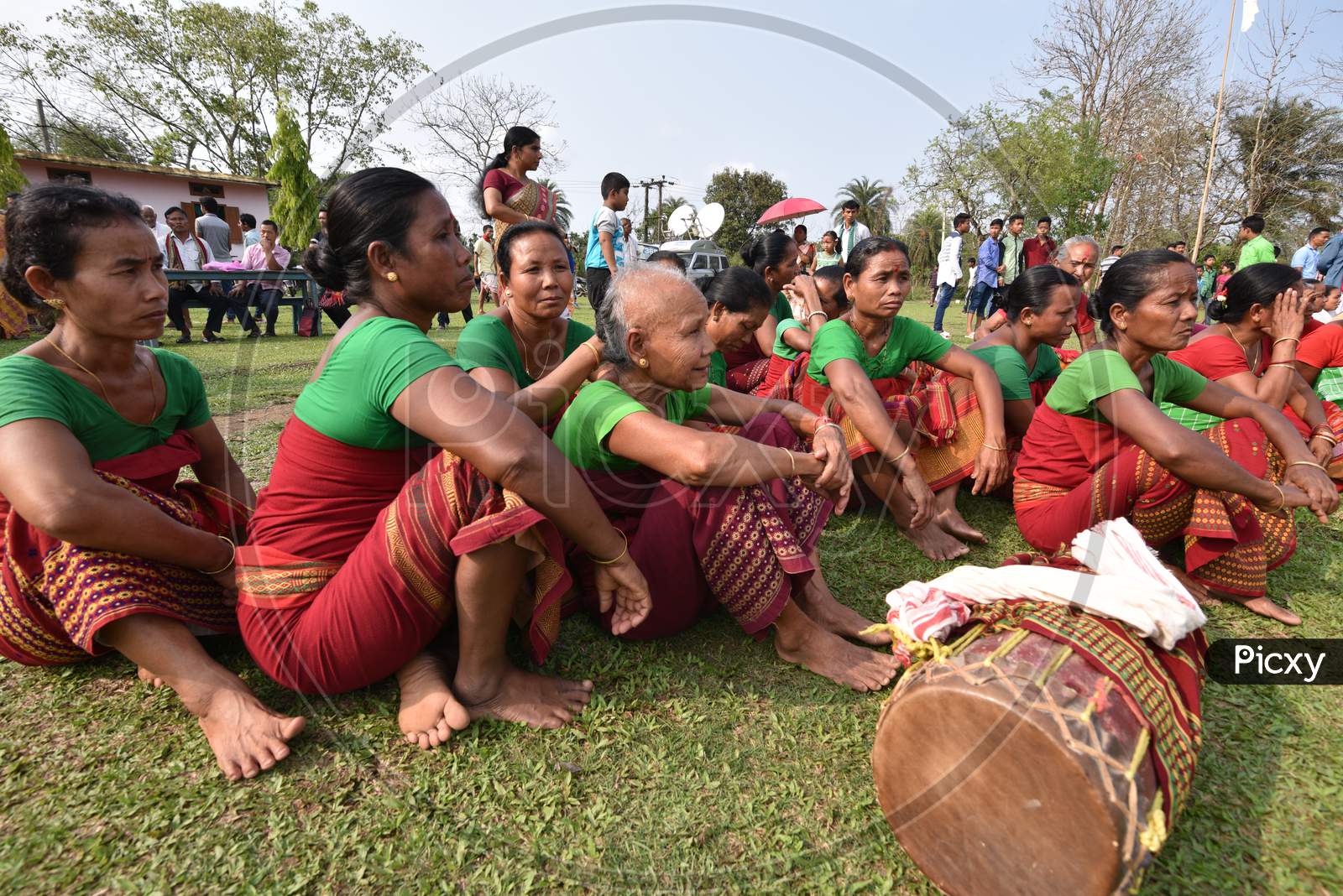 Image Of Assam Tribal People Celebrating Suwori Festival With Bihu ...