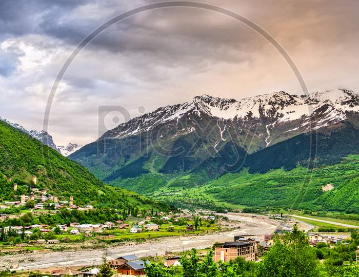 The Caucasus Mountains At Mestia - Upper Svaneti, Georgia