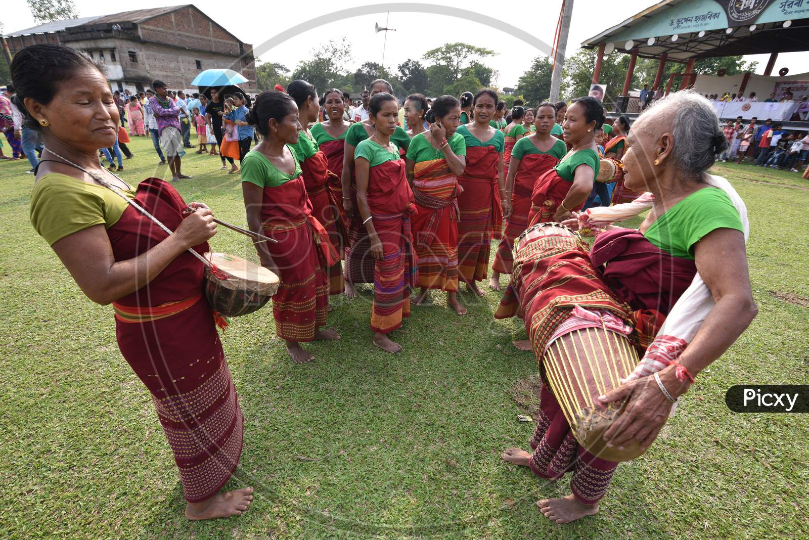 Assam Tribal People Celebrating Suwori Festival With Bihu Dance in Boko, Assam