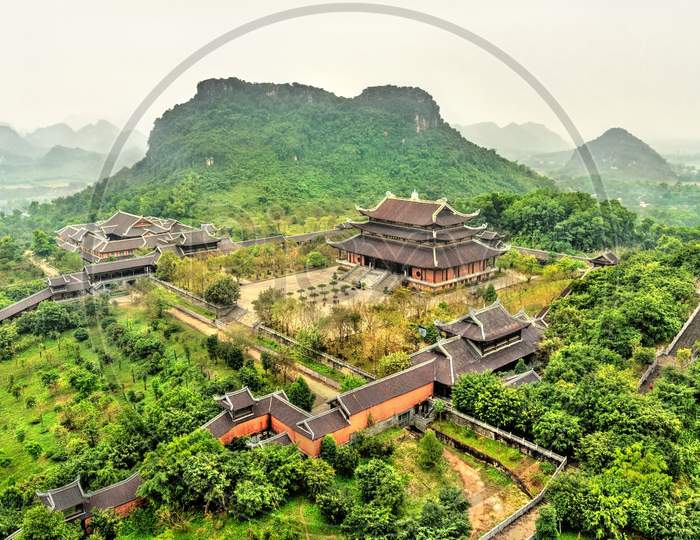 Landscape Of The Bai Dinh Temple Complex At Trang An, Vietnam