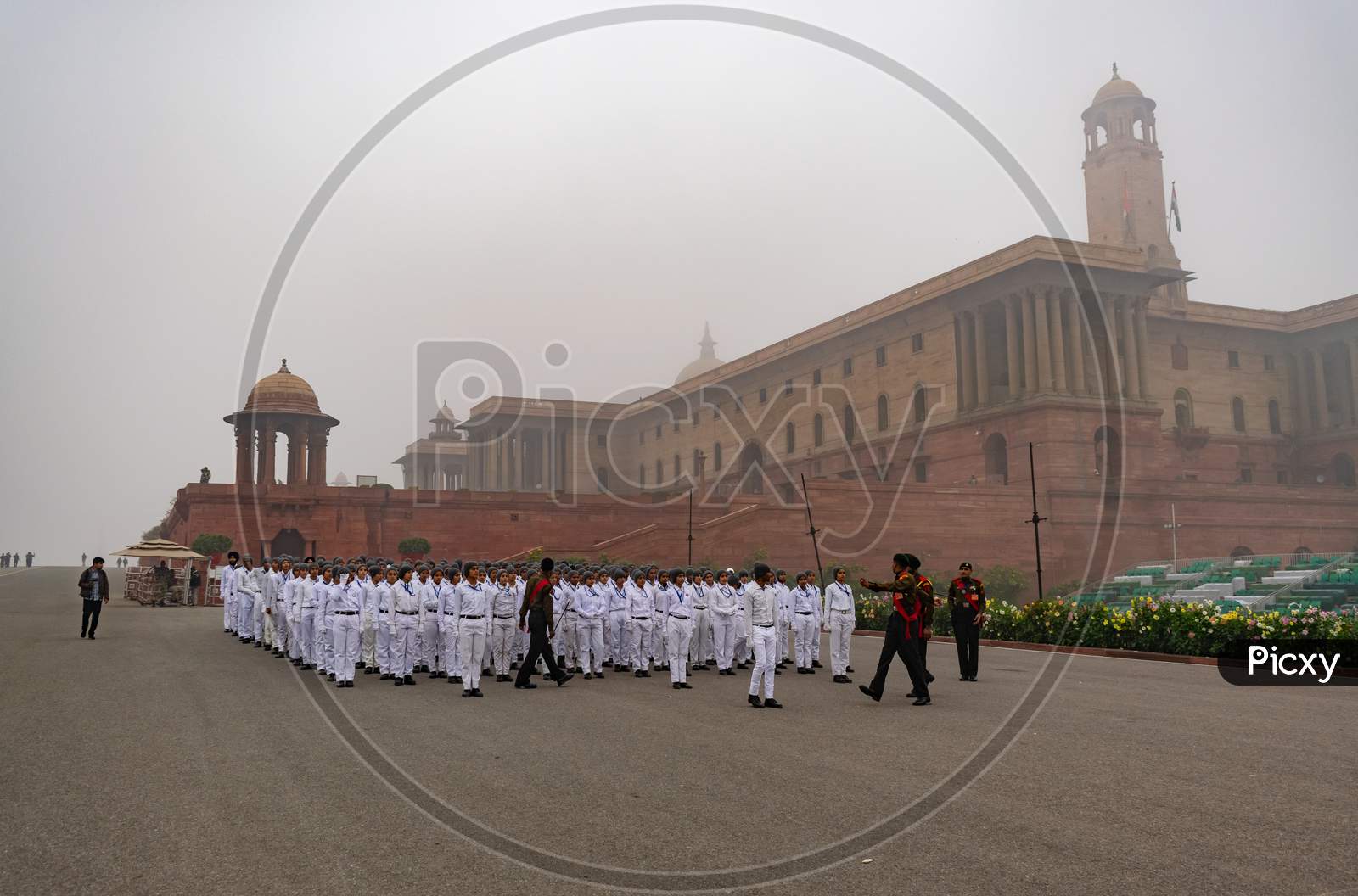 Indian Army Practicing Parade for 71st Republic Day, Delhi