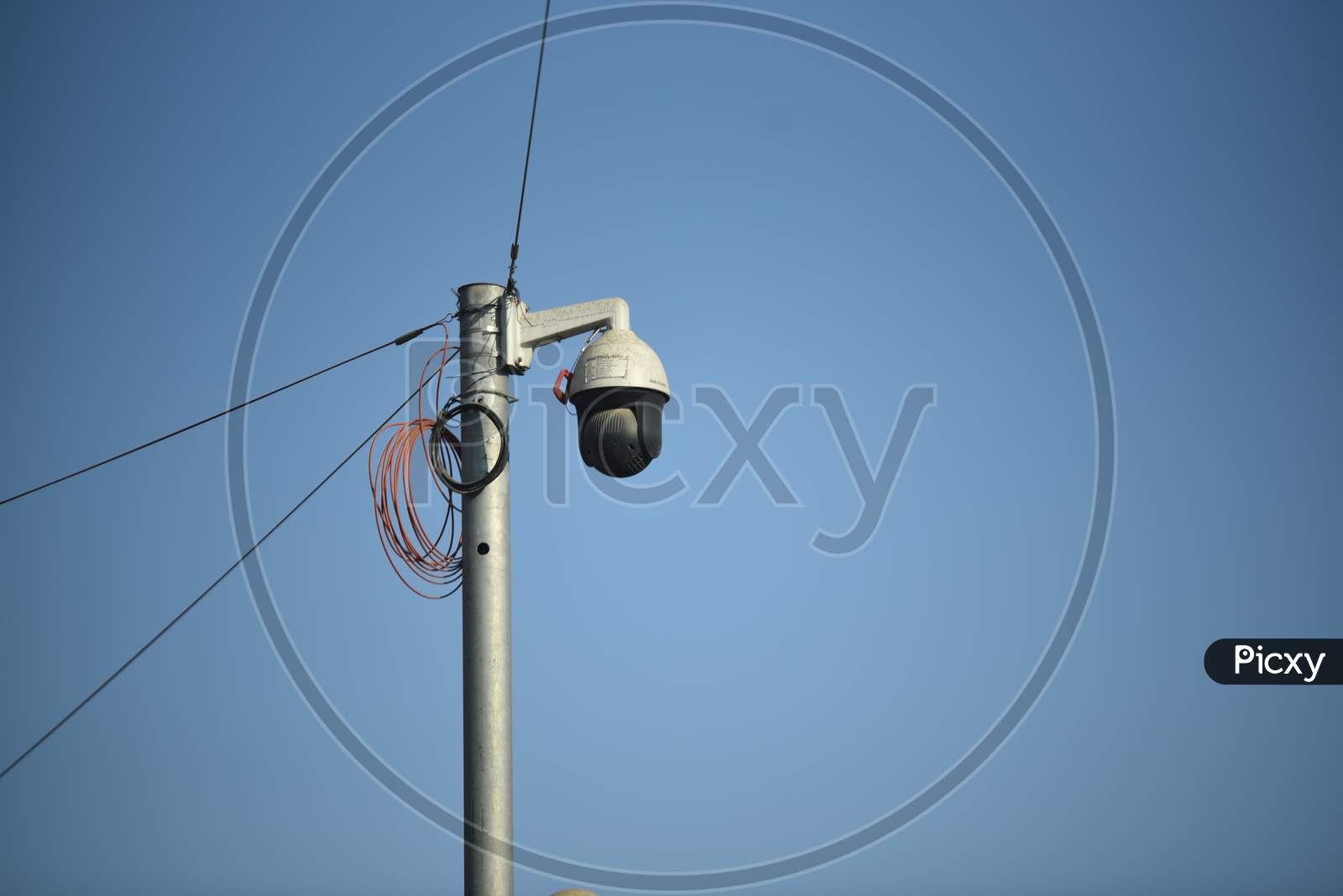 A CCTV camera in Anantapur town