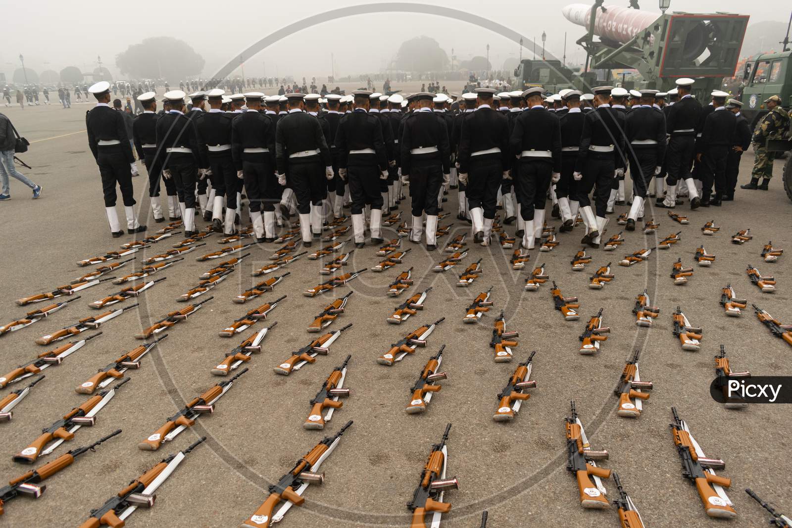 Indian Army Practicing Parade for 71st Republic Day, Delhi