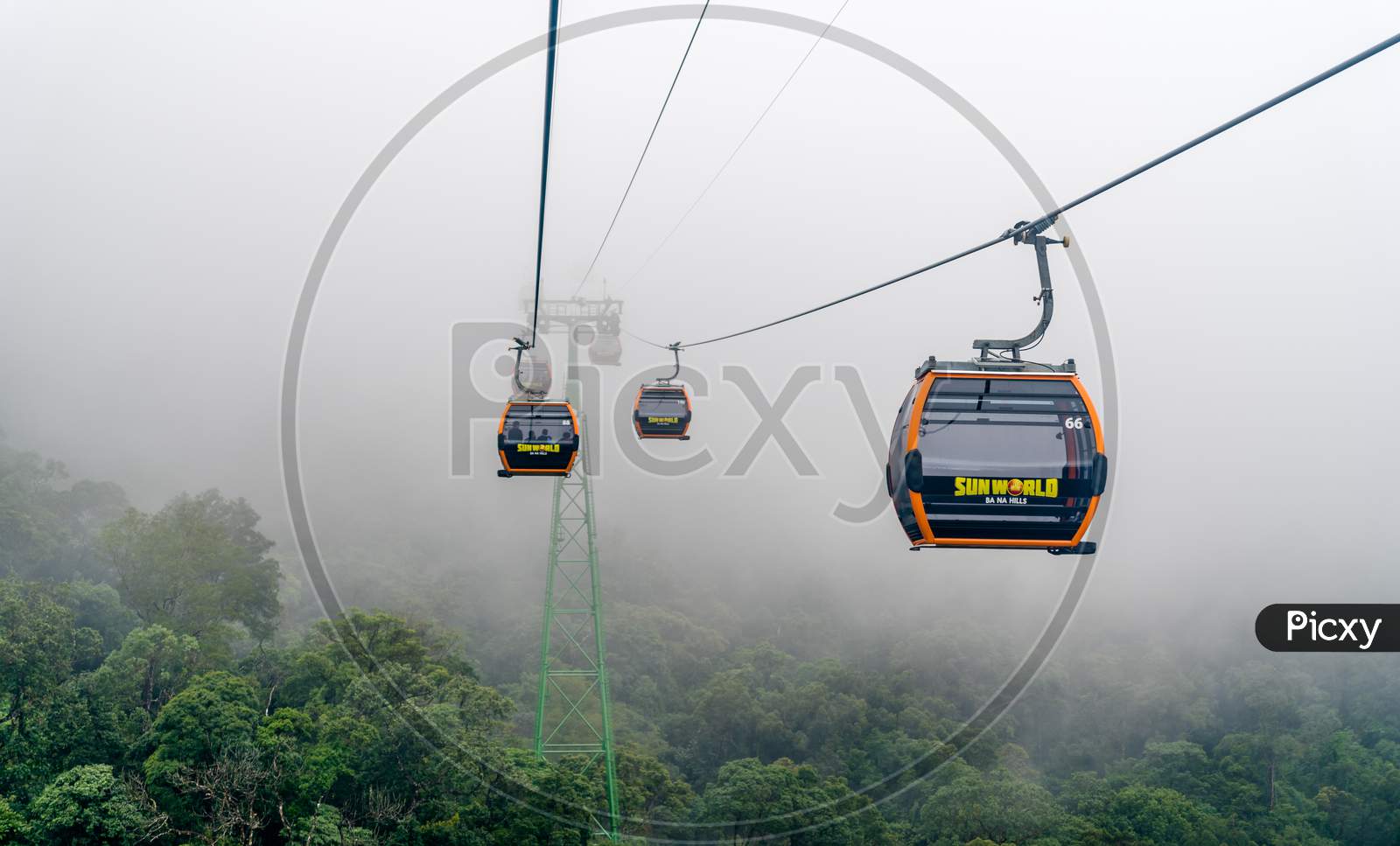 Cable Car At The Ba Na Hills Resort In Vietnam
