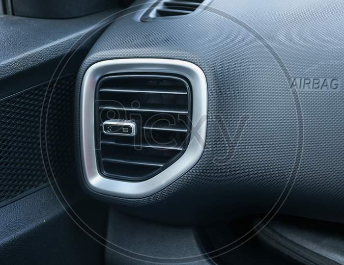 Interior Of a Car With AC Vent