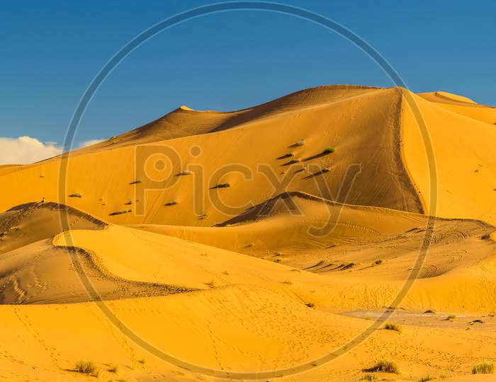 Dunes Of Erg Chebbi Near Merzouga In Morocco