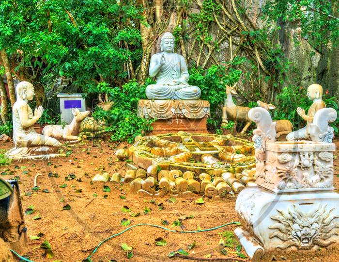 Buddhist Temple On Marble Mountains At Da Nang, Vietnam