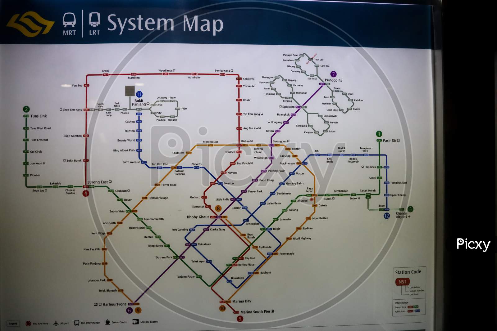 Singapore metro Map