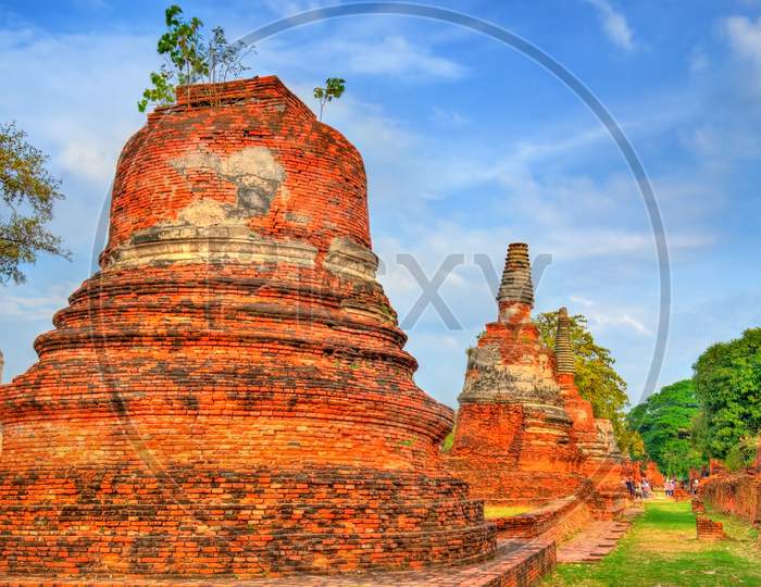 Wat Phra Si Sanphet Temple In The Ayutthaya Historical Park - Thailand