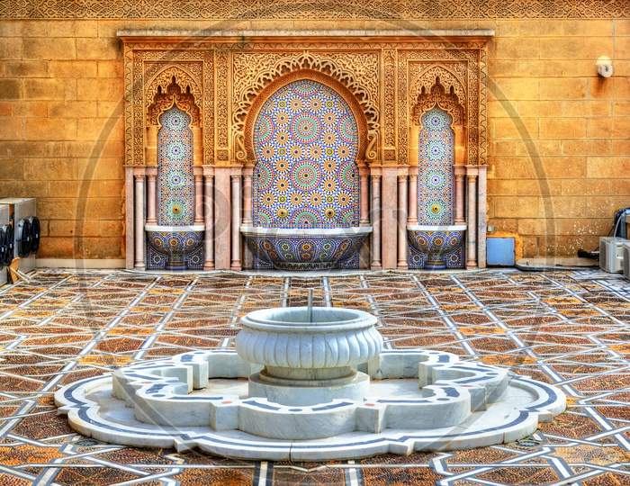 Fountain At The Mausoleum Of Mohammed V In Rabat, Morocco
