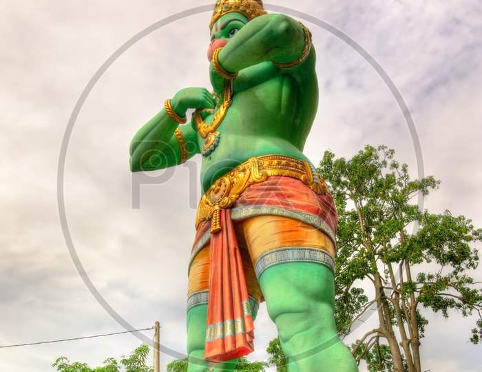 Statue Of Hanuman, A Hindu God, At The Ramayana Cave, Batu Caves, Kuala Lumpur