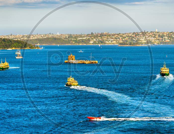 Boats In Sydney Harbour - Australia