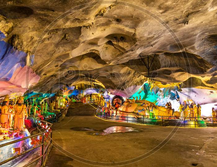 Interior Of The Ramayana Cave At Batu Caves Complex, Kuala Lumpur, Malaysia