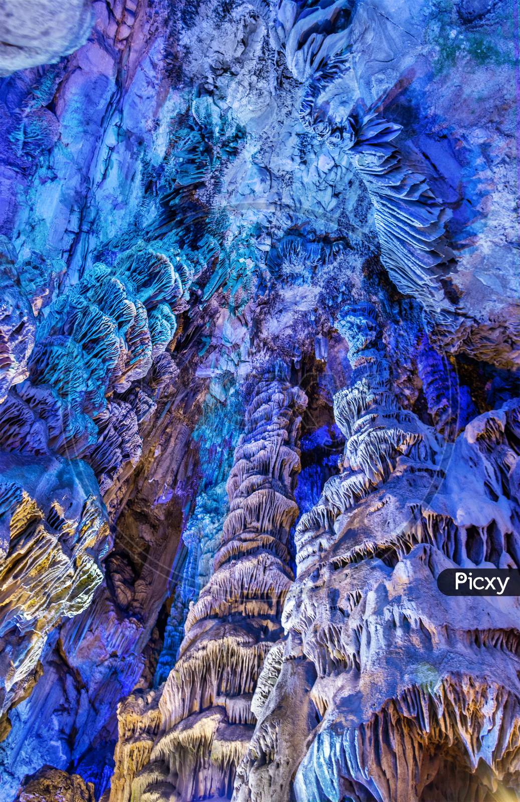 Interior Of St. Michael'S Cave In Gibraltar