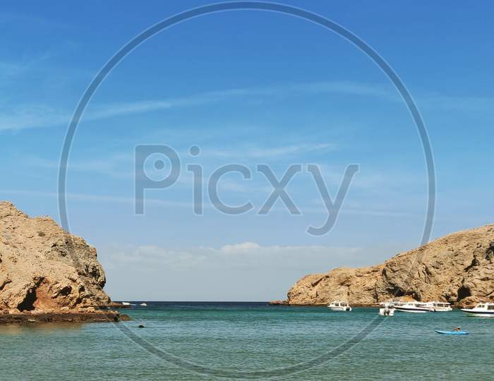 Beach With Rock Hills
