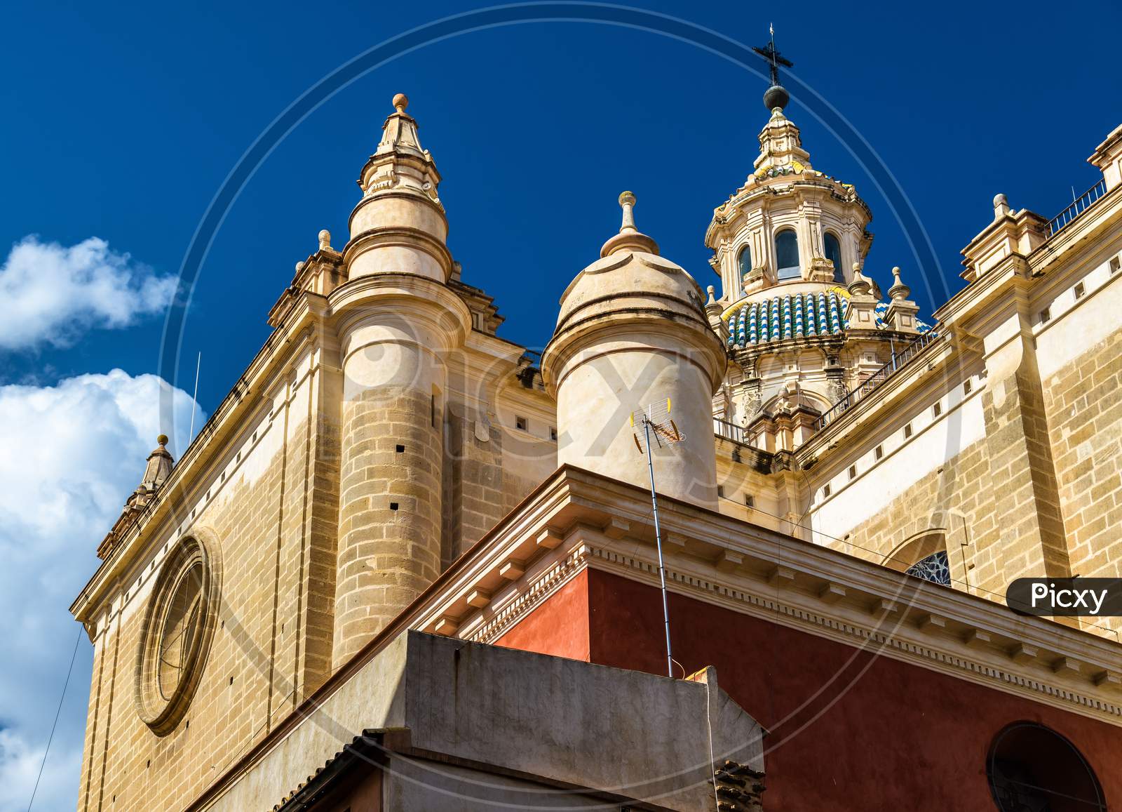 Baroque Style Salvador Church In Seville, Spain