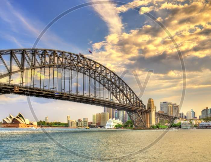 Sydney Harbour Bridge From Milsons Point, Australia.