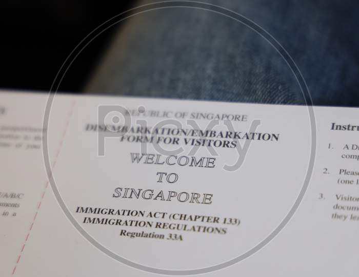 Welcome to Singapore On immigration Forms