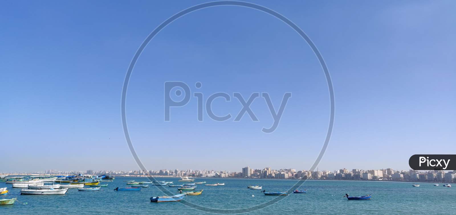 Fishing Boats On Sea In Egypt