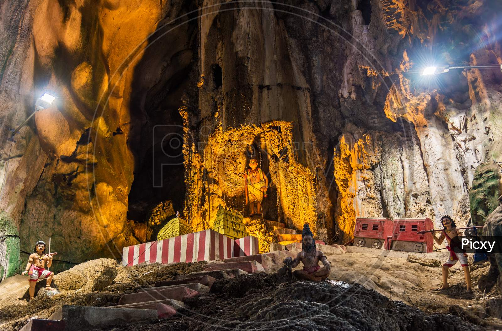 Interior Of Batu Caves In Kuala Lumpur, Malaysia