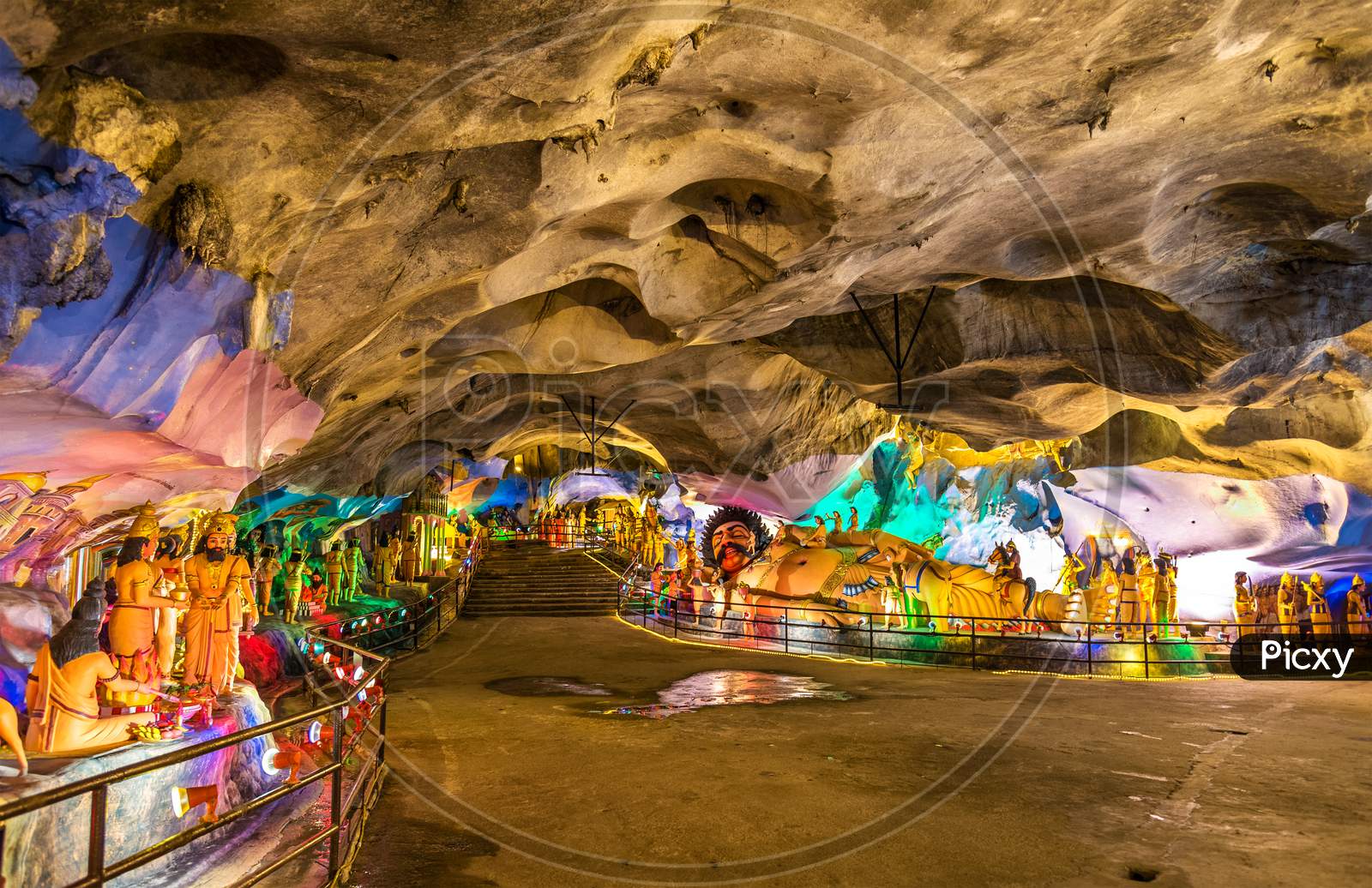 Interior Of The Ramayana Cave At Batu Caves Complex, Kuala Lumpur, Malaysia