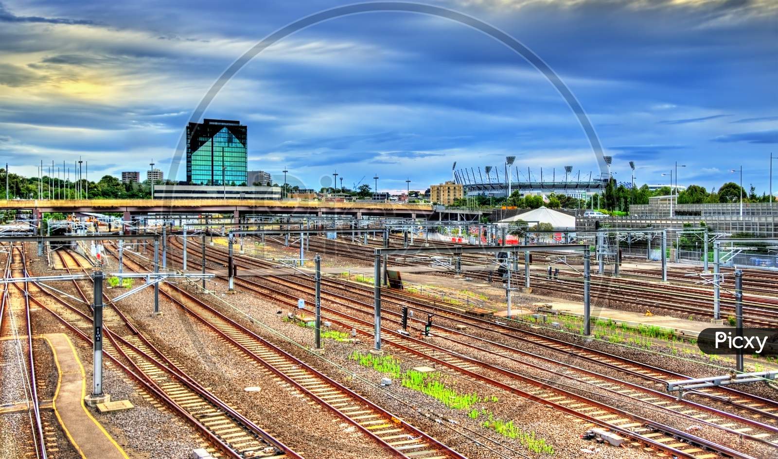 View Of Flinders Street Railway Station In Melbourne, Australia