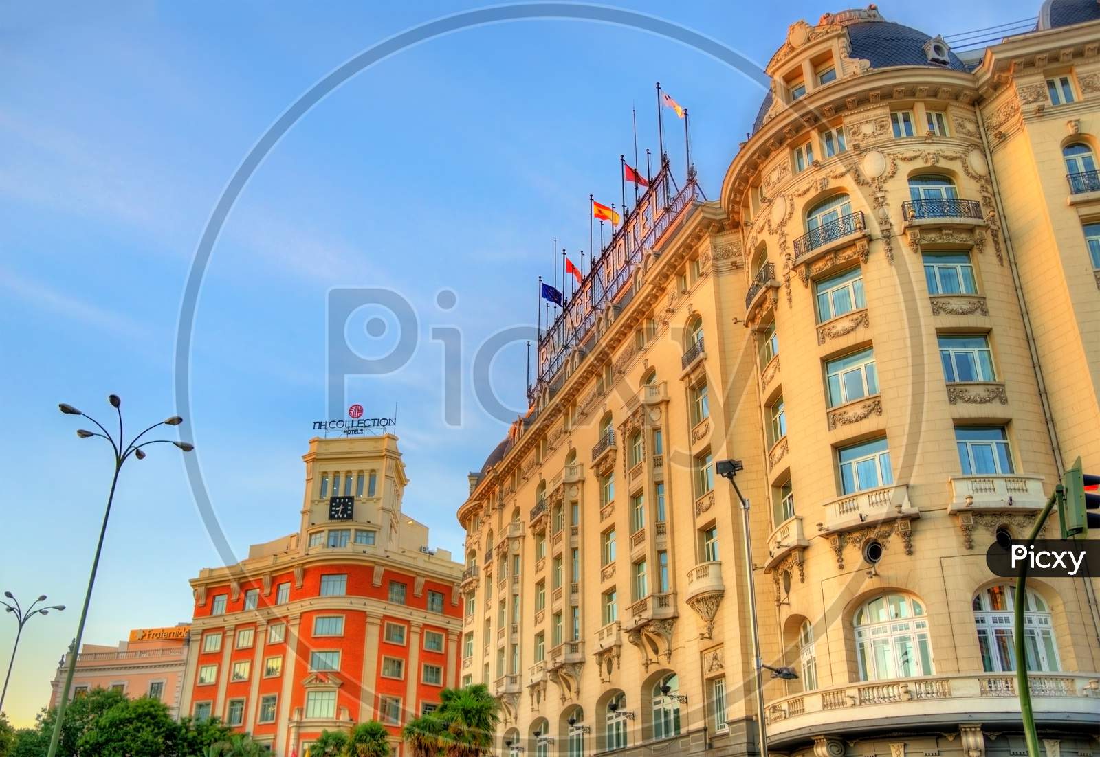 The Westin Palace Hotel On Plaza De Canovas Del Castillo In Madrid.
