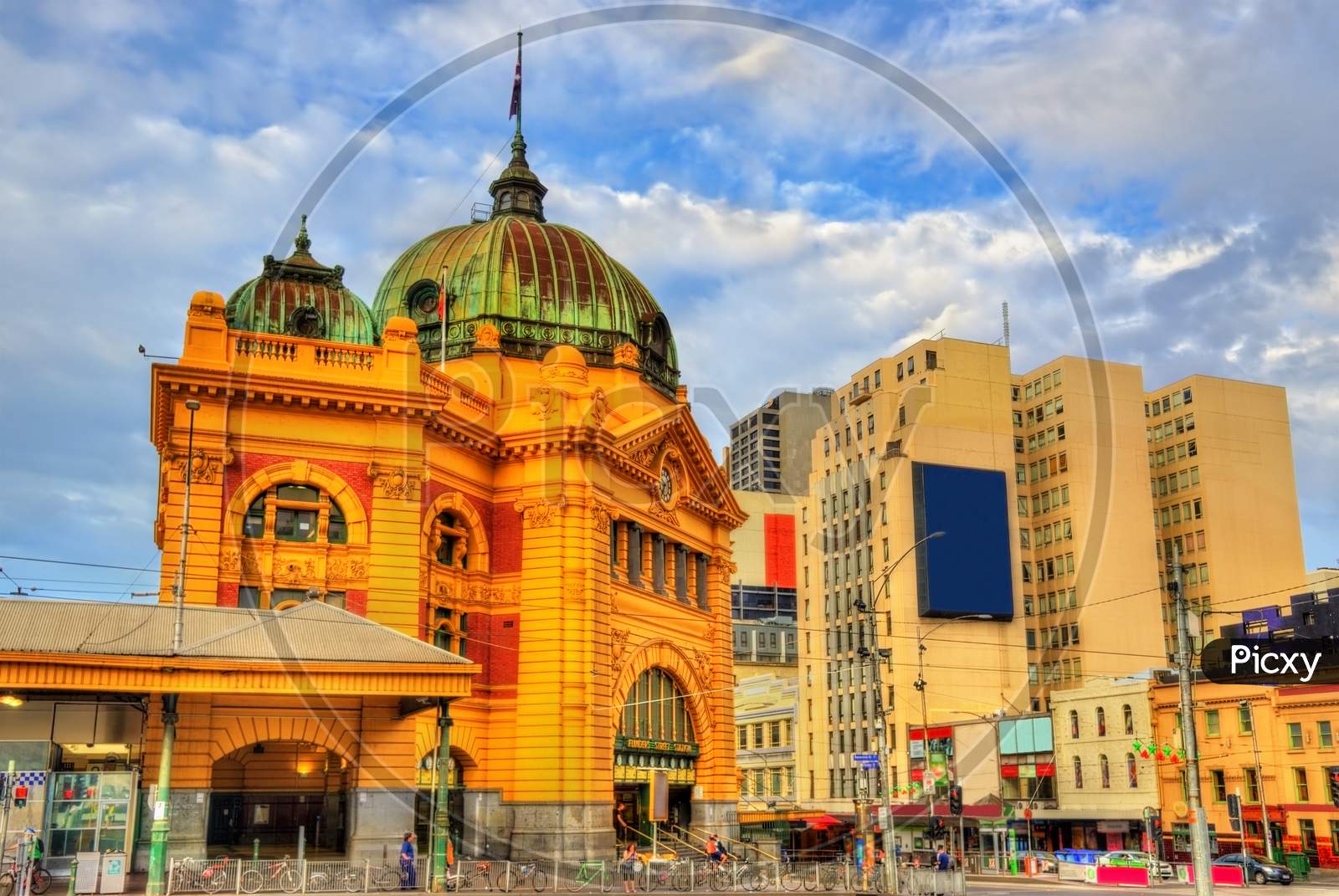 Flinders Street Railway Station, An Iconic Building Of Melbourne, Australia