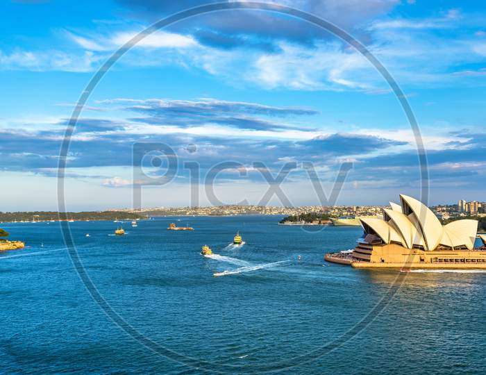 Sydney Harbour As Seen From The Bridge - Australia